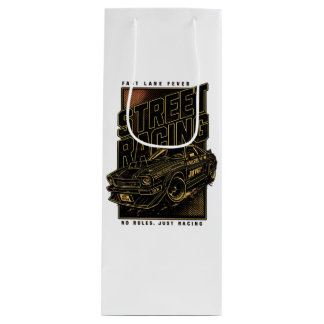 Sacola Para Vinho Arte de Carro Esportivo Retro Fast Lane Fever