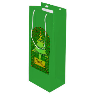 Sacola Para Vinho Árvore de Natal Celta