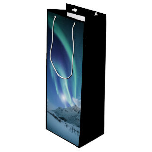 Sacola Para Vinho Aurora Borealis - Saco do Presente
