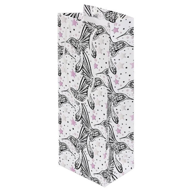 Sacola Para Vinho Aves de Cama IV (Verso inclinado)