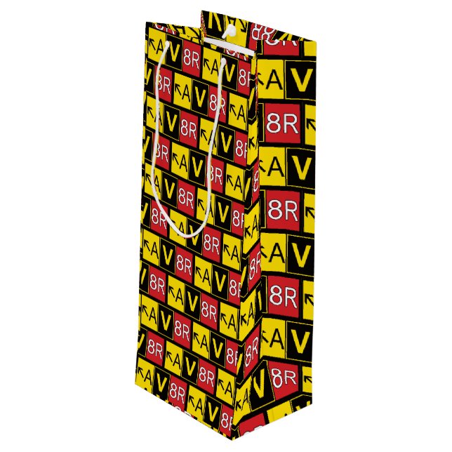 Sacola Para Vinho Aviador - AV8R - (Verso inclinado)