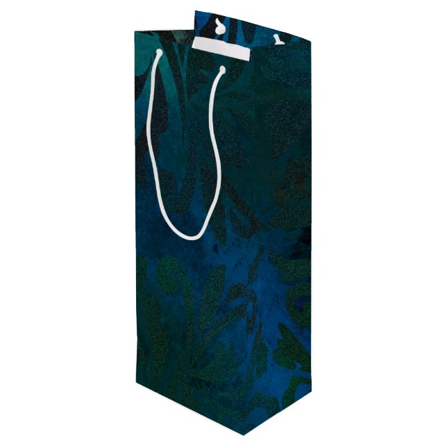 Sacola Para Vinho azul (Verso inclinado)