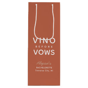 Sacola Para Vinho Bachelorette Personalizada Vino Antes de Voos