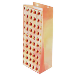 Sacola Para Vinho Bag Dif Padrões da Maçã de Cores d'Água Rústicas