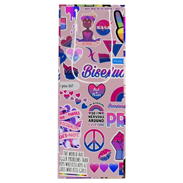 Sacola Para Vinho Bag Gift LGBTQ (Frente)
