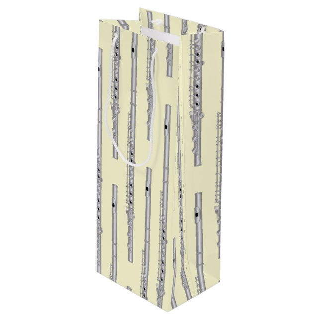 Sacola Para Vinho Banda de Professores de Música Flute Musical (Frente inclinada)