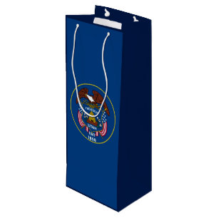 Sacola Para Vinho Bandeira do Estado de Utah Design