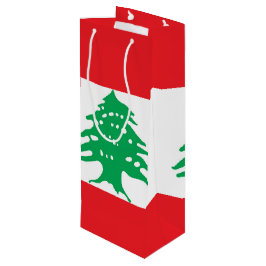 Sacola Para Vinho bandeira do Líbano