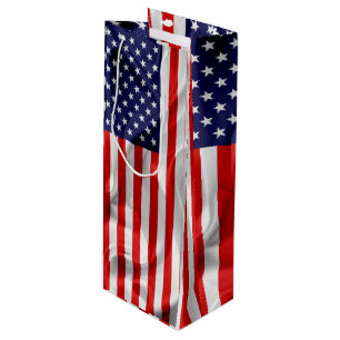 Sacola Para Vinho Bandeira dos Estados Unidos da América