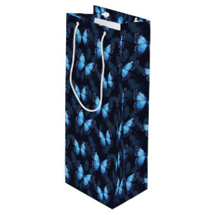 Sacola Para Vinho Banheira Azul com Presente Bag