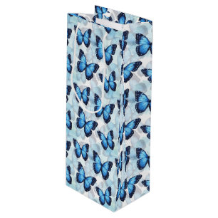 Sacola Para Vinho Banheira Azul com Presente Bag