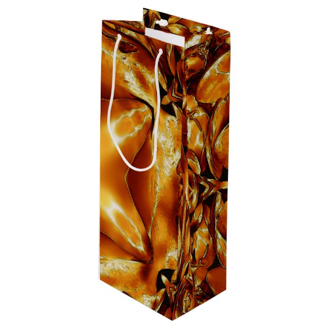 Sacola Para Vinho Banheira de Presente Chic da Estrela de Natal Eleg (Frente inclinada)