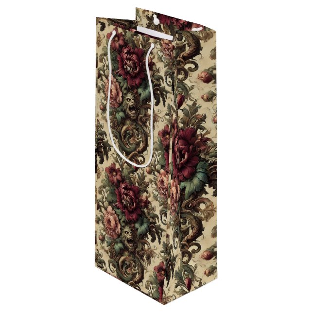 Sacola Para Vinho Beastly Buquê - Vitoriano Gótico (Frente inclinada)