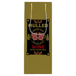 Sacola Para Vinho Bebida de Vinho Tinto Quente de Natal