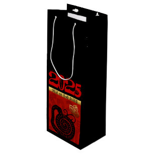 Sacola Para Vinho Bico Cobra chinês Ano Novo Zodique Aniversário WGB