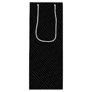 Sacola Para Vinho Black Velvet Fleur de Lis