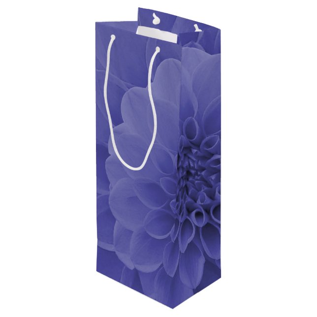 Sacola Para Vinho Blue Dahlia (Verso inclinado)