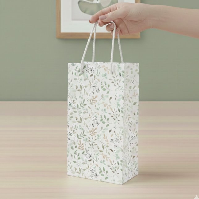 Sacola Para Vinho Boho Flor Silvestre  (Criador carregado)