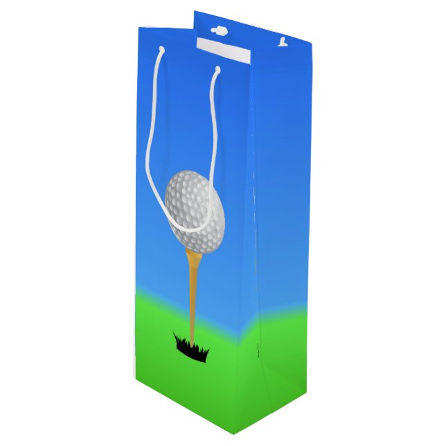 Sacola Para Vinho Bola de Golfe em um Teto (Frente inclinada)