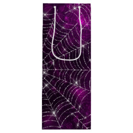 SACOLA PARA VINHO BOLETIM COM ARANHA DE ARANHA DE PRATA