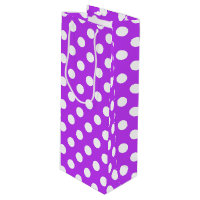 Bolinhas brancas em roxo brilhante