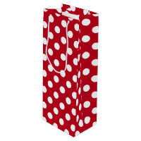 Bolinhas brancas em vermelho