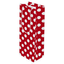 Bolinhas brancas em vermelho