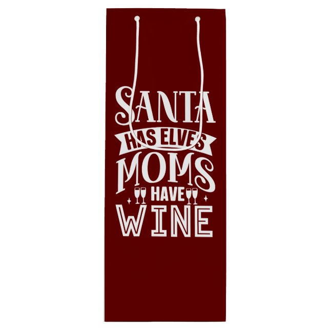 Sacola Para Vinho Bolsa de Férias Festivas (Frente)