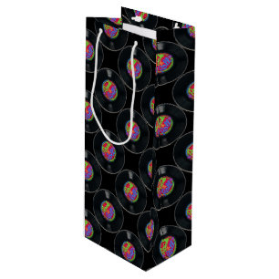 Sacola Para Vinho Bolsa de Presente de Vinilo Retro Rock & Roll