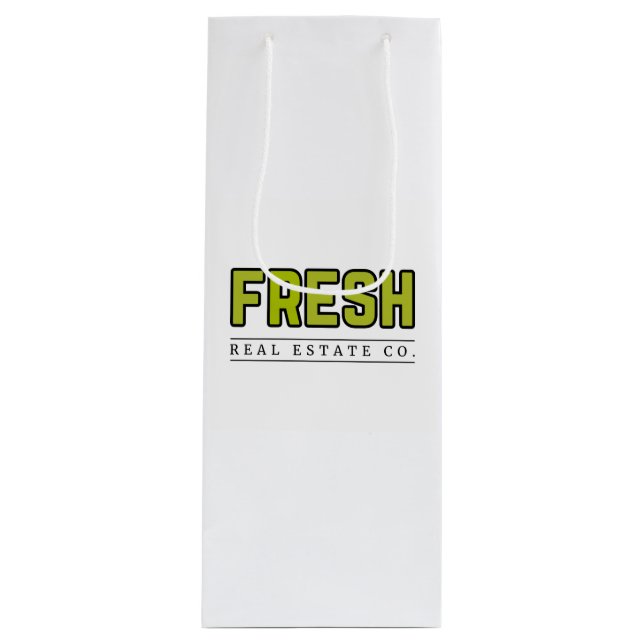 Sacola Para Vinho Bolsa de Vinho Brilhante FRESH (Frente)
