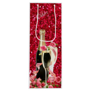 Sacola Para Vinho Bolsa de Vinho de Champanhe Vermelha Elegante