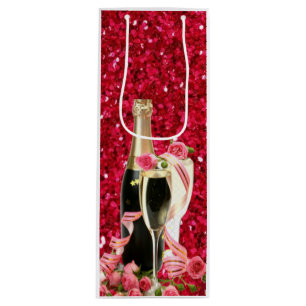 Sacola Para Vinho Bolsa de Vinho de Champanhe Vermelha Elegante