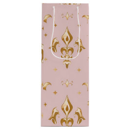 Sacola Para Vinho Bolsa Real de Presente de Vinho Blush