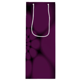 Sacola Para Vinho Borboleta Preta Roxa Petal