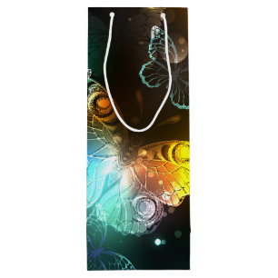 Sacola Para Vinho Borboletas luminosas e borboletas noturnas
