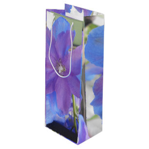 Sacola Para Vinho Bowen Bowen, "Gaye Elise Beda", "Flor azul/roxo