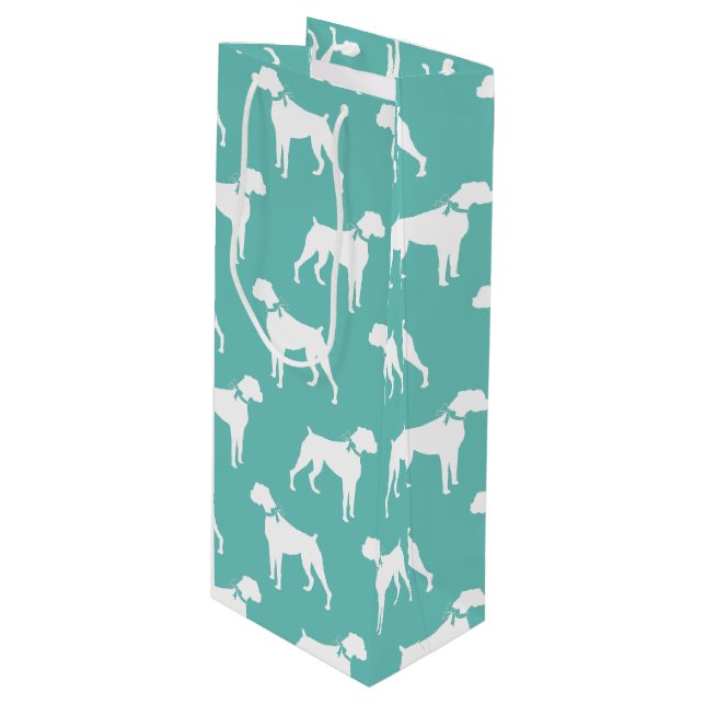 Sacola Para Vinho Boxer Dog Puppy (Frente inclinada)