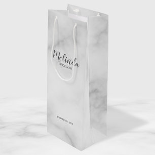 Sacola Para Vinho Bridesmaids Personalizados de Script Moderno