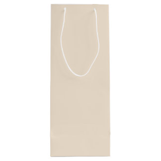 Sacola Para Vinho Buff do Champanhe Cor Sólida Esbranquiçada SW 0045