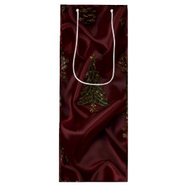 Sacola Para Vinho Burgundy Crystal Christmas 