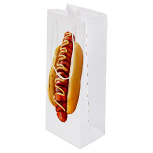 Sacola Para Vinho Cachorro-quente da vibe de churrasco de verão do S