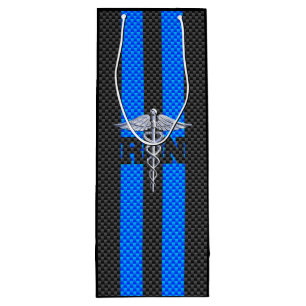 Sacola Para Vinho Caduceus de prata do RN da enfermeira diplomada