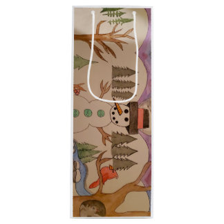 Sacola Para Vinho Caminhando Em Uma Bolsa De Vinho Na Maravilha De I