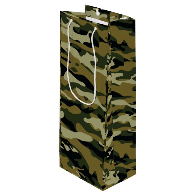 Sacola Para Vinho Camo (Frente inclinada)