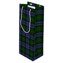Sacola Para Vinho Campbell Tartan Green Xadrez