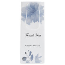 Casamento Floral Blue Watercolor