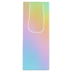 Sacola Para Vinho Casamento magnífico do Pastel Rainbow