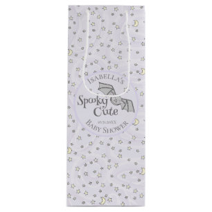 Sacola Para Vinho Chá de fraldas de outubro bonito e giro, púrpura,