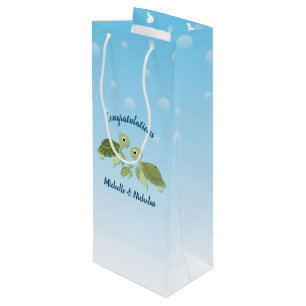 Sacola Para Vinho Chá de fraldas De Tartaruga Marinha Co-Ed Gênero