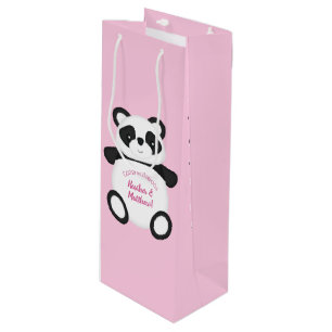 Sacola Para Vinho Chá de fraldas do Urso Panda
